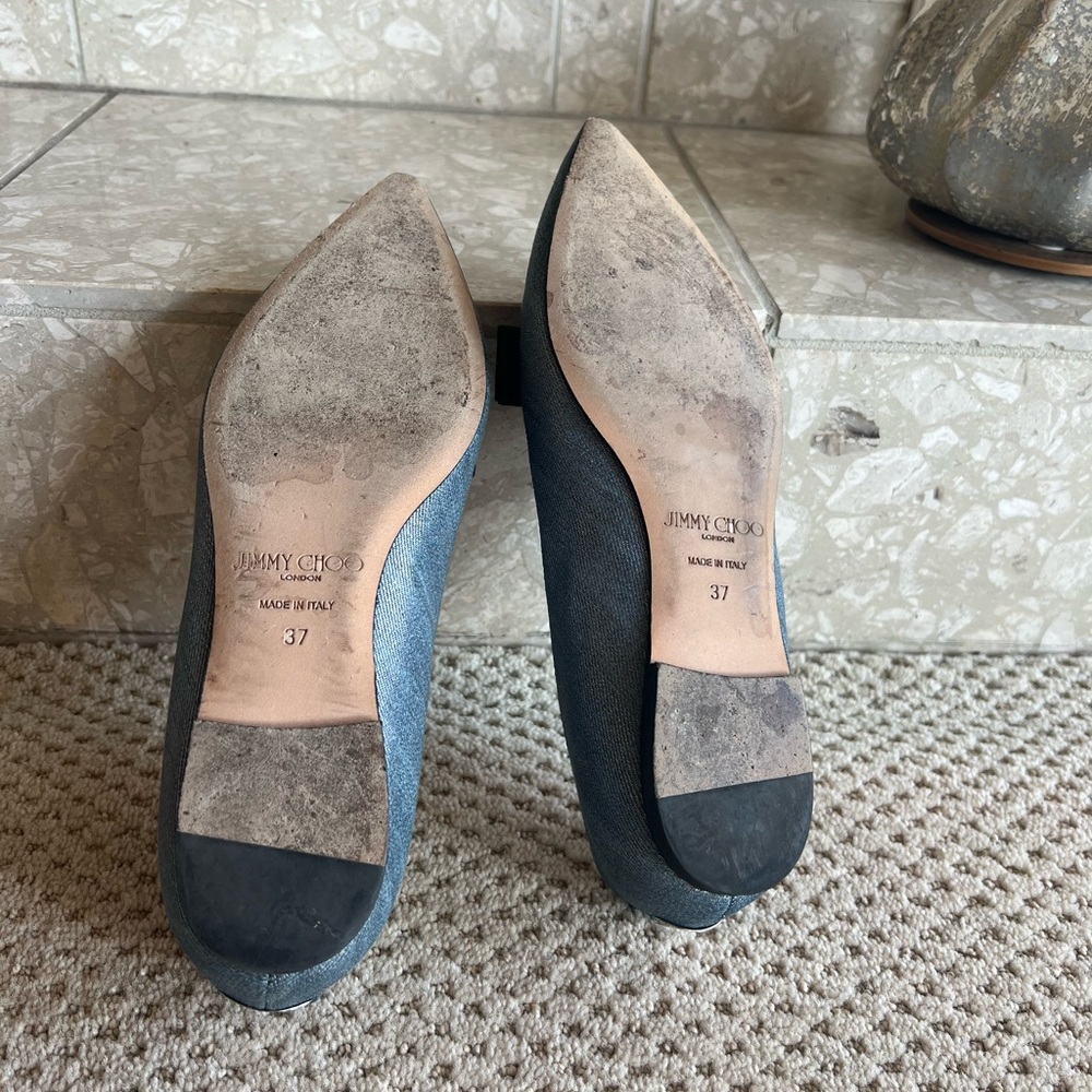 Jimmy Choo Gala flats. Sz37 . - Picture 3 of 7